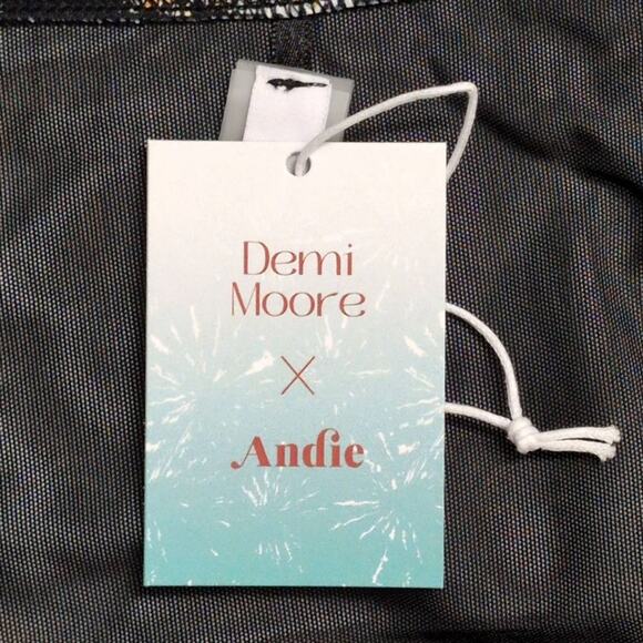NWT Demi Moore x Andie Black Fireworks Abstract Bikini Tropez Bottom Swimwear XL - Picture 8 of 9